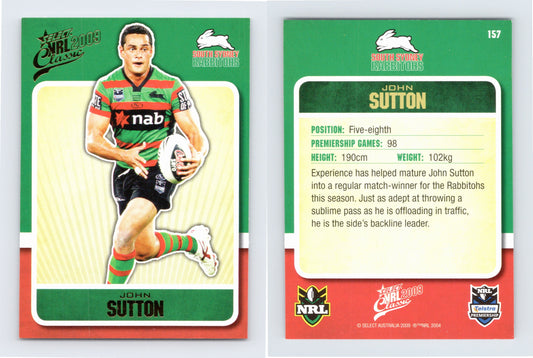 #157 JOHN SUTTON 2009 Select NRL Classic