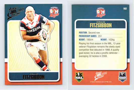 #162 CRAIG FITZGIBBON 2009 Select NRL Classic