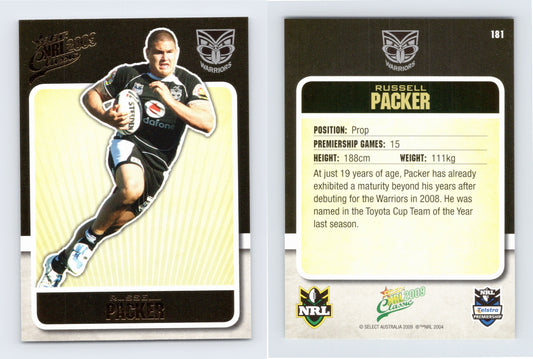 #181 RUSSELL PACKER 2009 Select NRL Classic