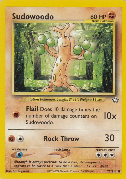 Sudowoodo 77/111 Neo Genesis Common