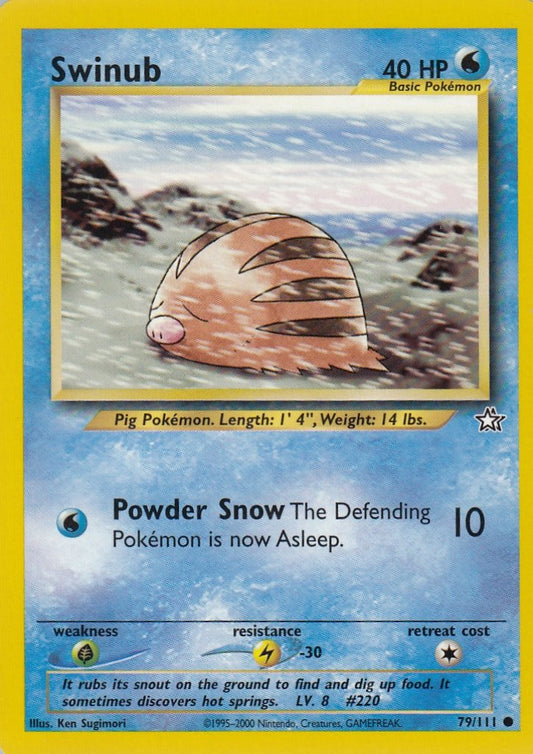 Swinub 79/111 Neo Genesis Common