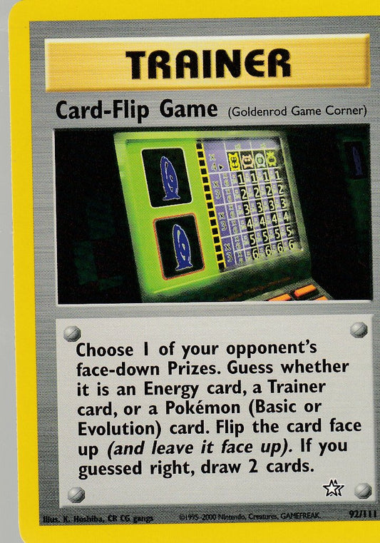 Card-Flip Game 92/111 Neo Genesis Uncommon