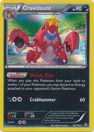 Crawdaunt 92 / 164 XY Primal Clash