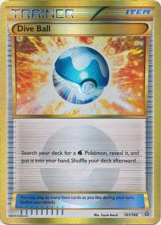 Dive Ball (161 Secret Rare) 161 / 164 XY Primal Clash