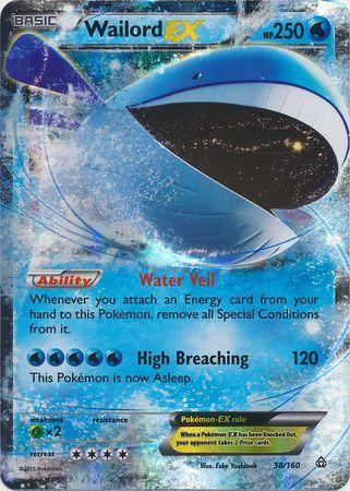 Wailord EX 38 / 164 XY Primal Clash