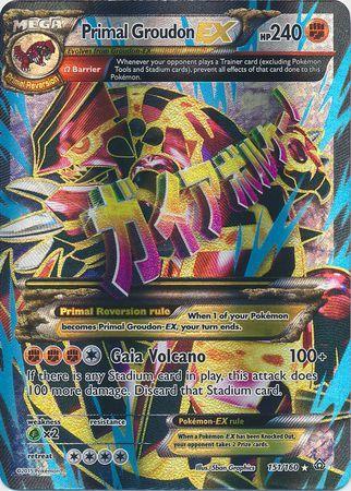 Primal Groudon EX (Omega - 151 Full Art) 151 / 164 XY Primal Clash