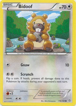 Bidoof 116 / 164 XY Primal Clash