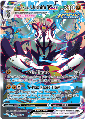 Rapid Strike Urshifu VMAX (Alternate Art Secret) 170 /163 battle-styles-170