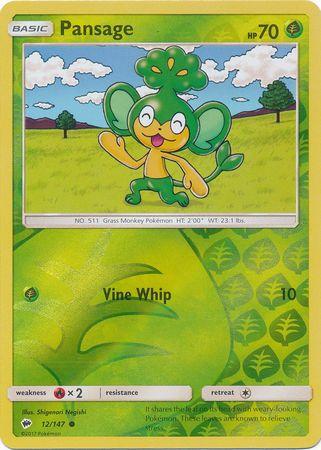 Pansage 12 /147 Reverse Holo