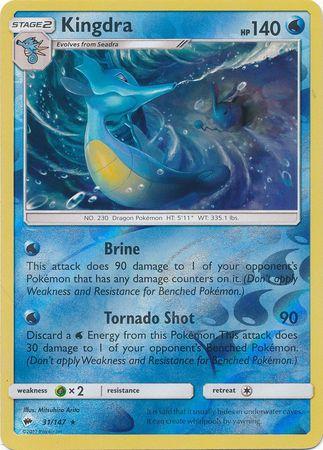 Kingdra 31 /147 Reverse Holo burning-shadows-rh-27
