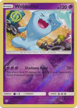 Wobbuffet 49 /147 Reverse Holo burning-shadows-rh-43