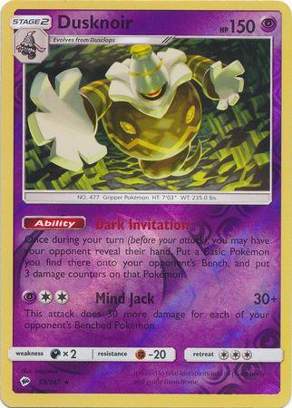 Dusknoir 53 /147 Reverse Holo burning-shadows-rh-47