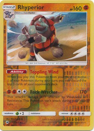 Rhyperior 67 /147 Reverse Holo