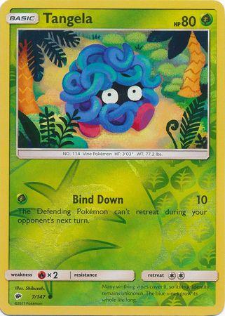 Tangela 7 /147 Reverse Holo burning-shadows-rh-7