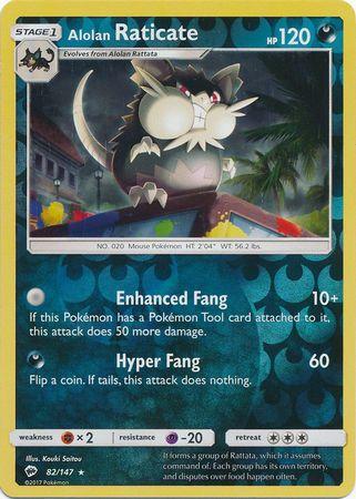 Alolan Raticate 82 /147 Reverse Holo