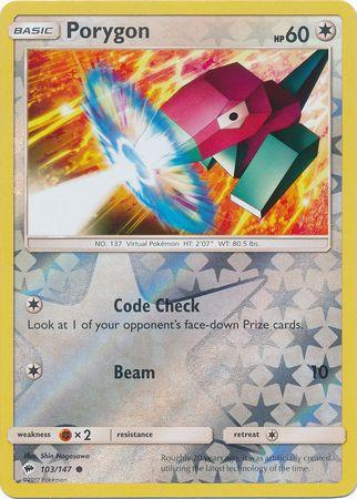 Porygon 103 /147 Reverse Holo