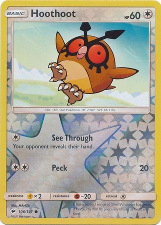 Hoothoot 106 /147 Reverse Holo