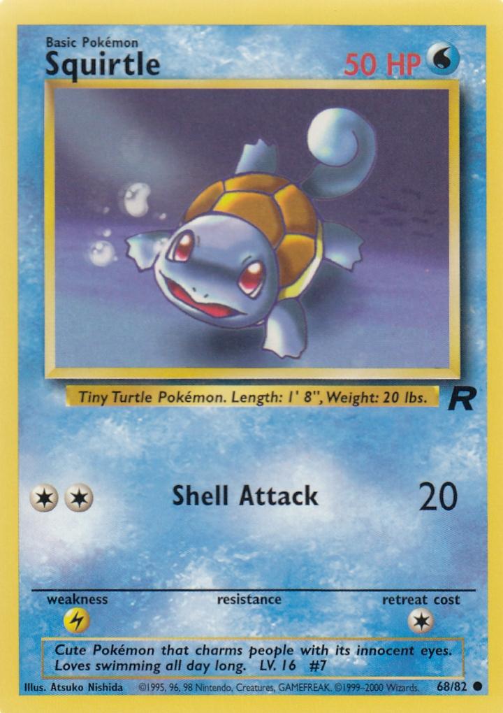 Squirtle 68/82 Team Rocket Common