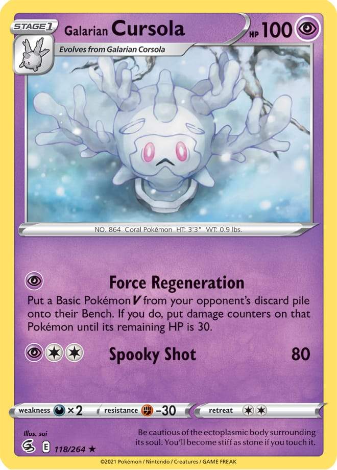 Galarian Cursola 118/264 fusion-strike-118