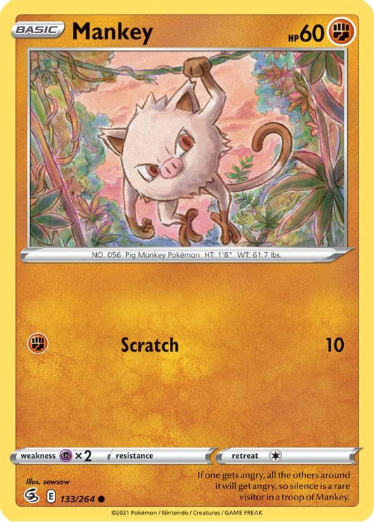 Mankey 133/264 fusion-strike-133