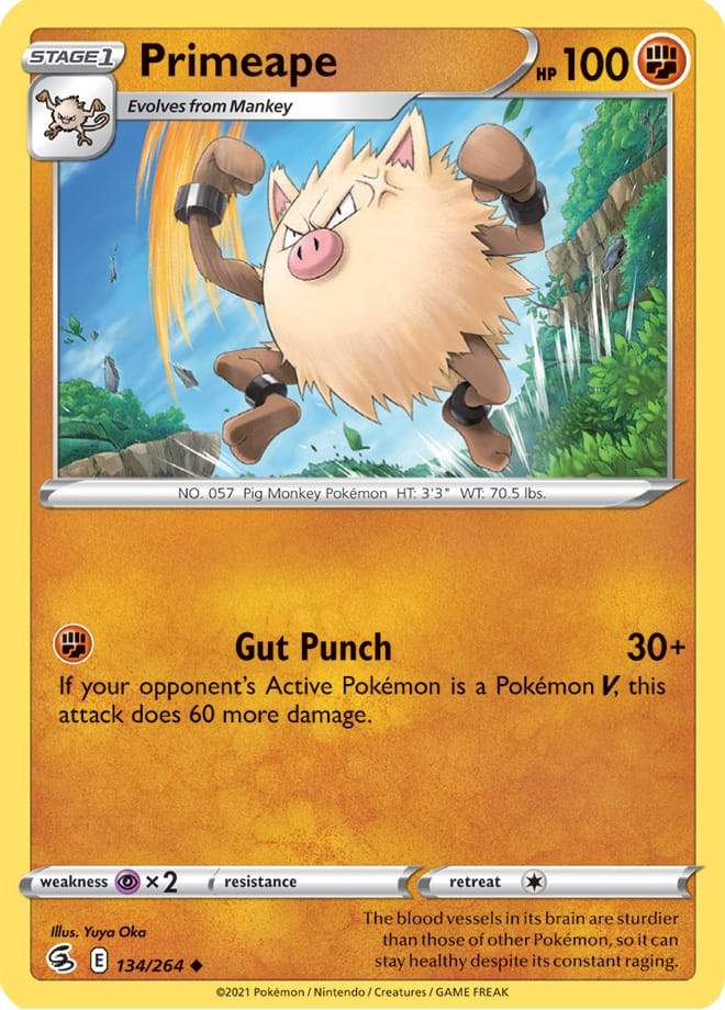 Primeape 134/264 fusion-strike-134