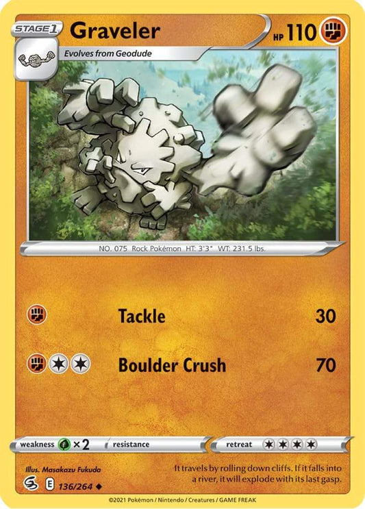 Graveler 136/264 fusion-strike-136
