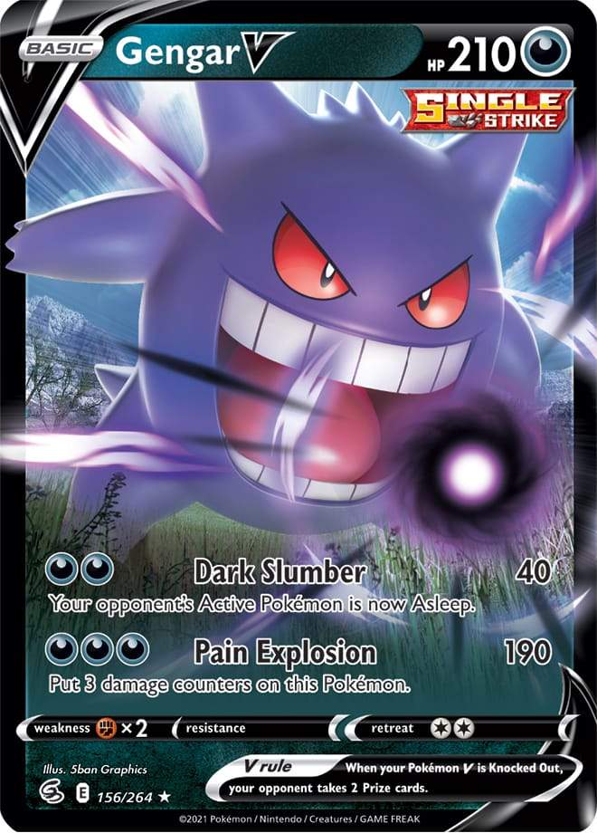 Gengar V 156/264 fusion-strike-156