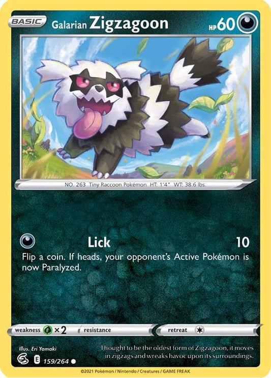 Galarian Zigzagoon 159/264 fusion-strike-159