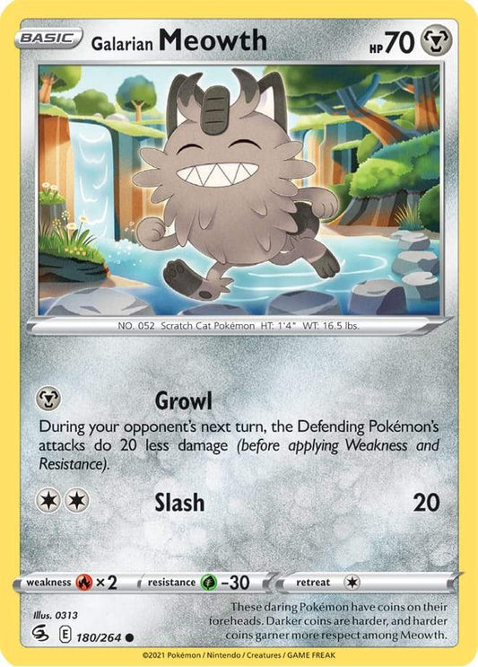 Galarian Meowth 180/264 fusion-strike-180