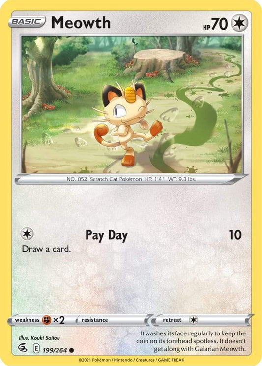 Meowth 199/264 fusion-strike-199