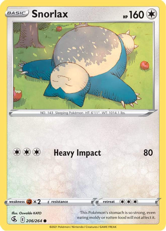 Snorlax 206/264 fusion-strike-206