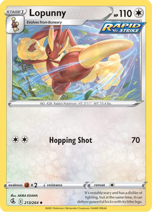 Lopunny 213/264 fusion-strike-213