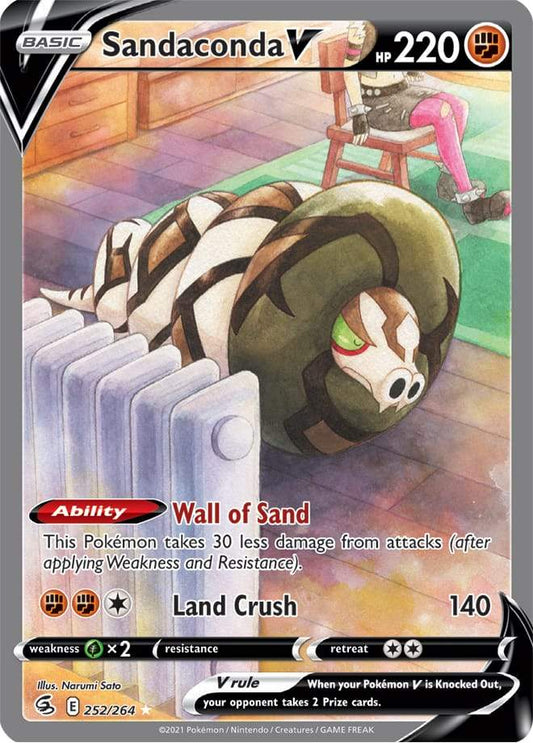 Sandaconda V (Alternate Full Art) 252/264 fusion-strike-252