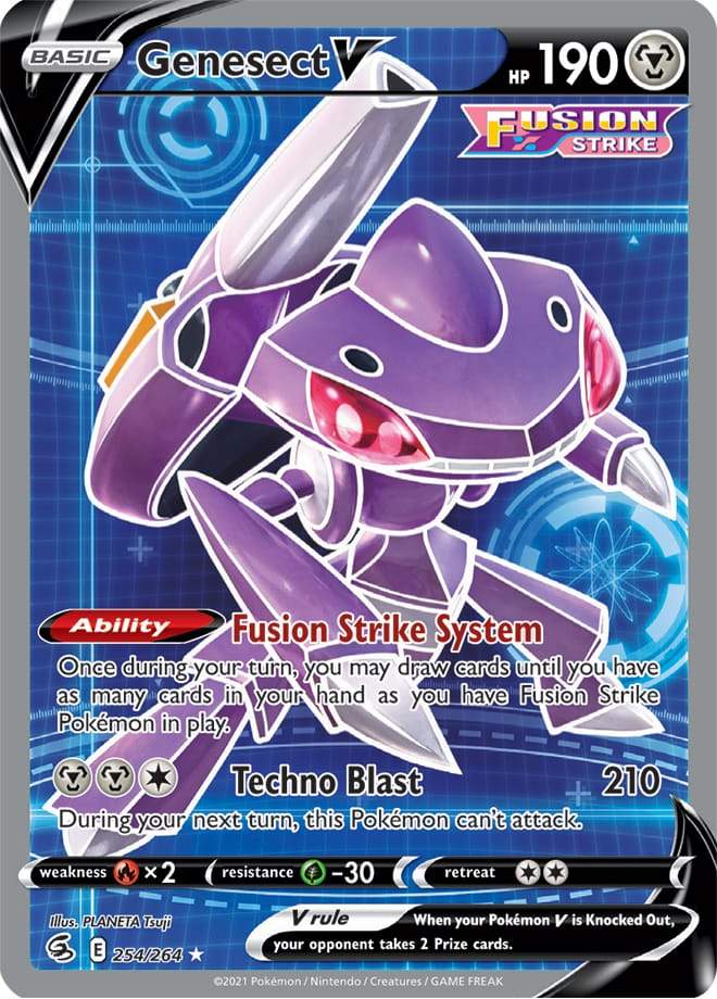 Genesect V (Full Art) 254/264 fusion-strike-254