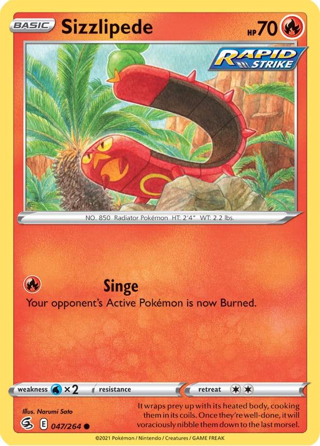 Sizzlipede (47) 047/264 fusion-strike-47