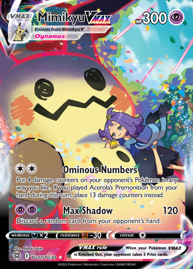 Mimikyu VMAX TG17/TG30 brilliant-stars-tg17