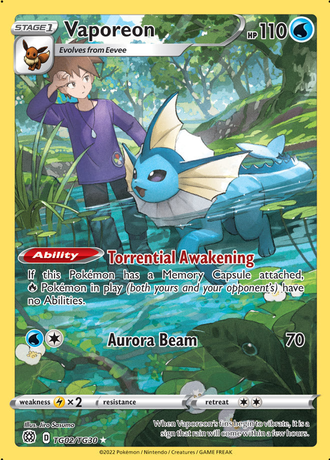 Vaporeon TG02/TG30 brilliant-stars-tg02