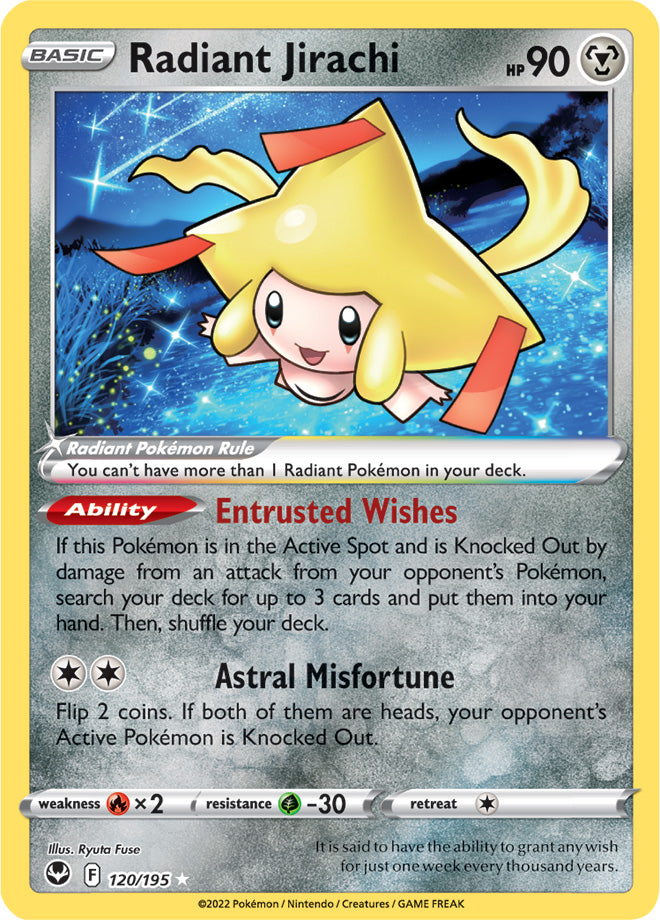 Radiant Jirachi 120/195 Silver Tempest