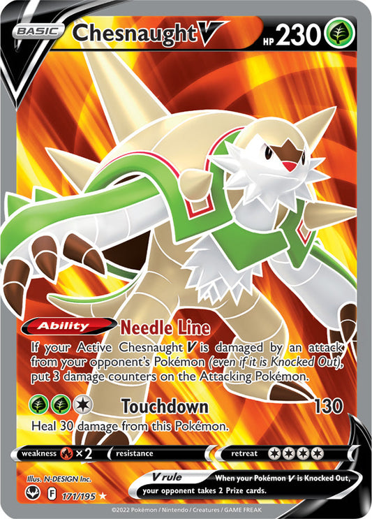 Chesnaught V (Full Art) 171/195 Silver Tempest