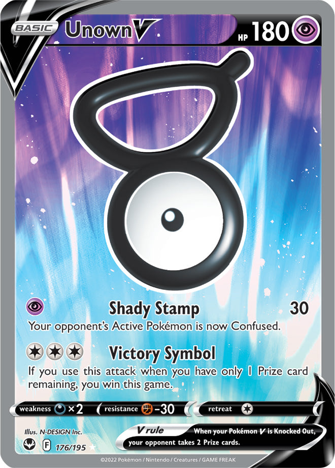 Unown V (Full Art) 176/195 Silver Tempest