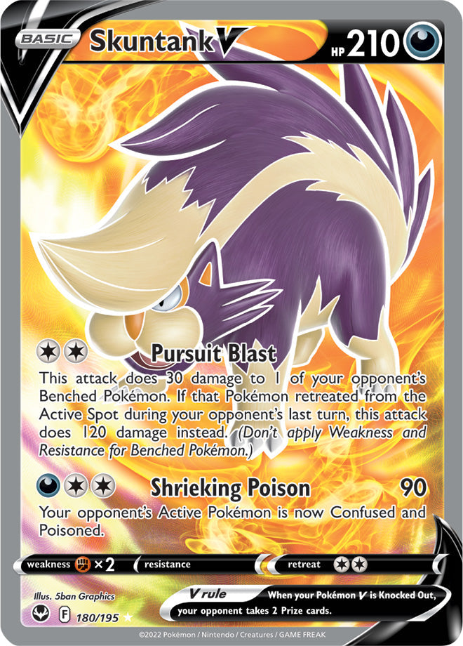 Skuntank V (Full Art) 180/195 Silver Tempest