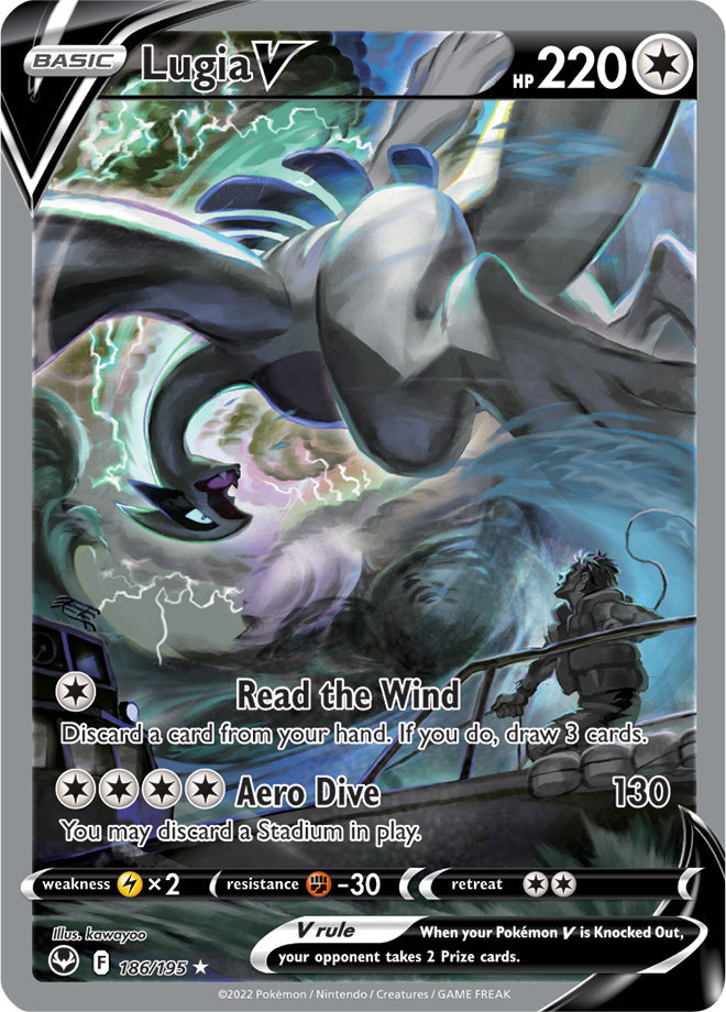 Lugia V (Alternate Full Art) 186/195 Silver Tempest