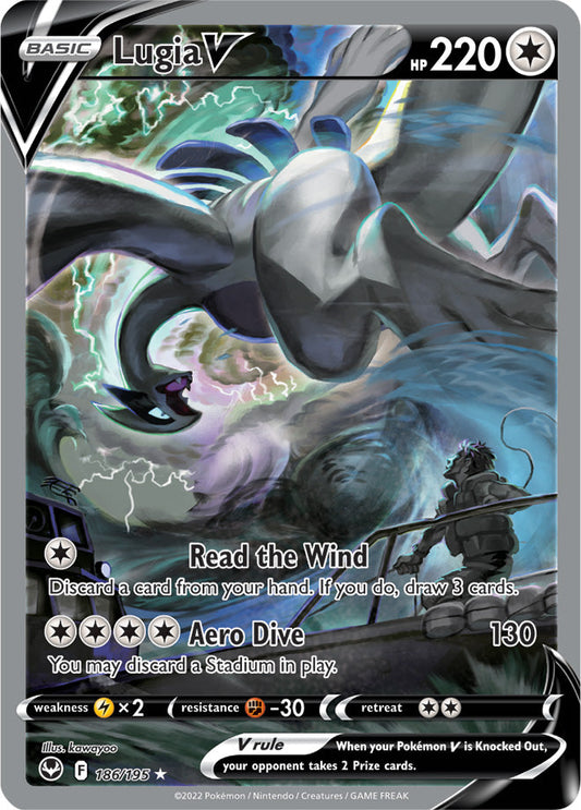 Lugia V (Alternate Full Art) 186/195 Silver Tempest