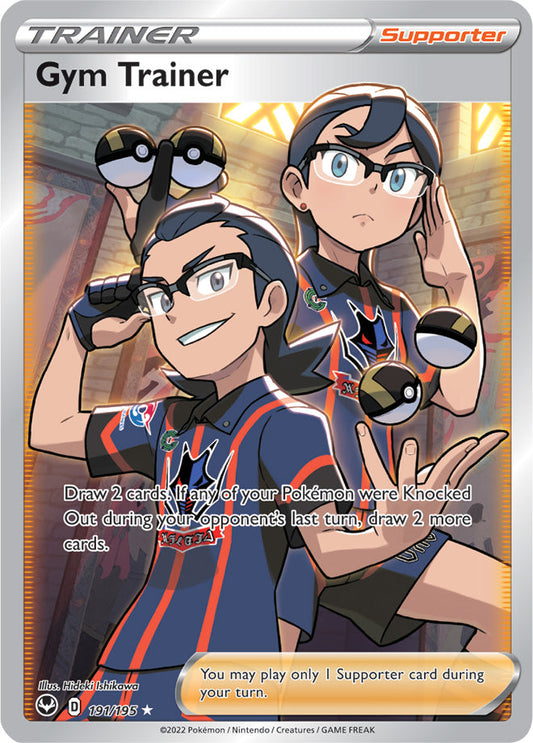 Gym Trainer (Full Art) 191/195 Silver Tempest