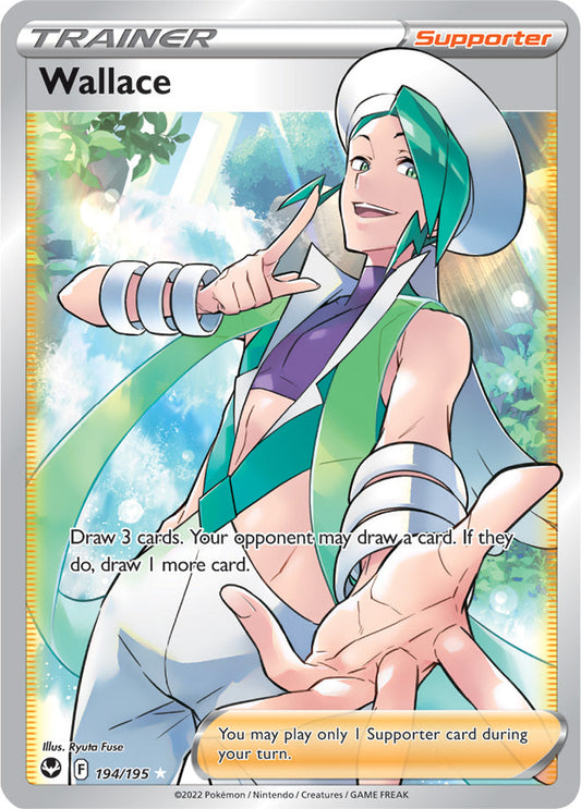 Wallace (Full Art) 194/195 Silver Tempest