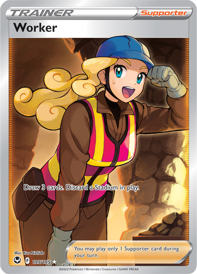 Worker (Full Art) 195/195 Silver Tempest