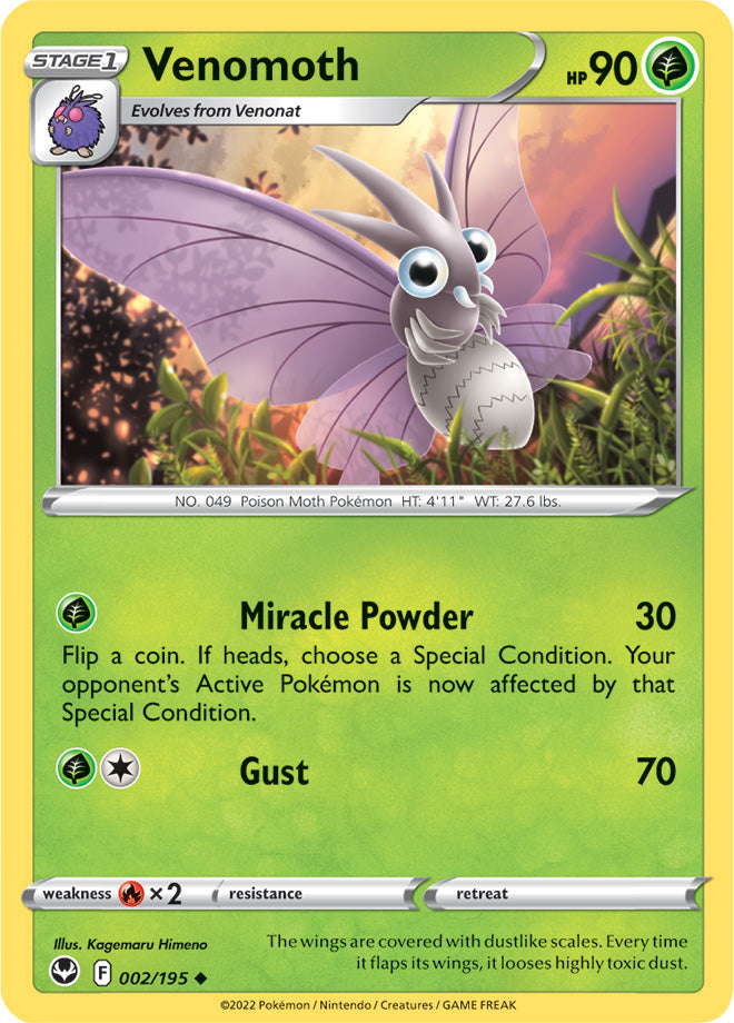 Venomoth 002/195 Silver Tempest