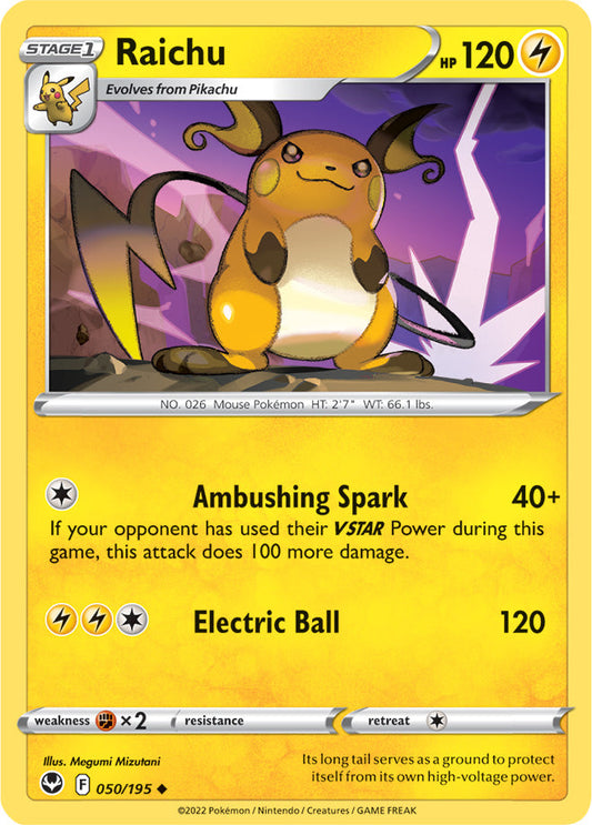 Raichu 050/195 Silver Tempest