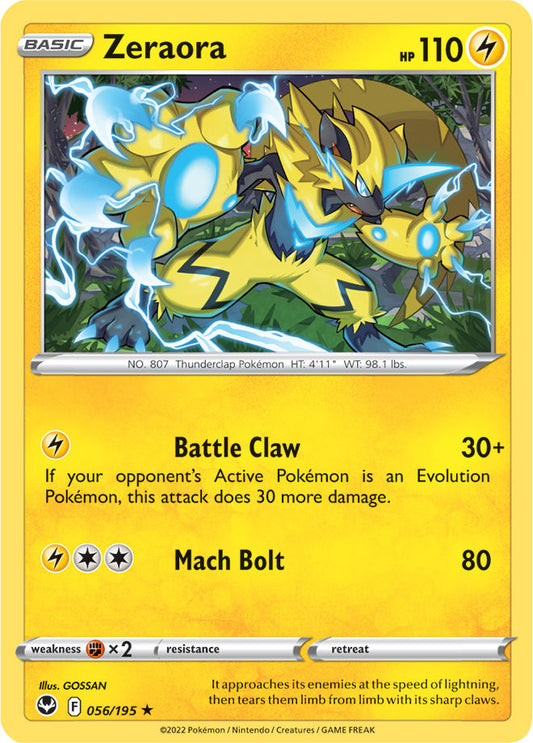 Zeraora 056/195 Silver Tempest