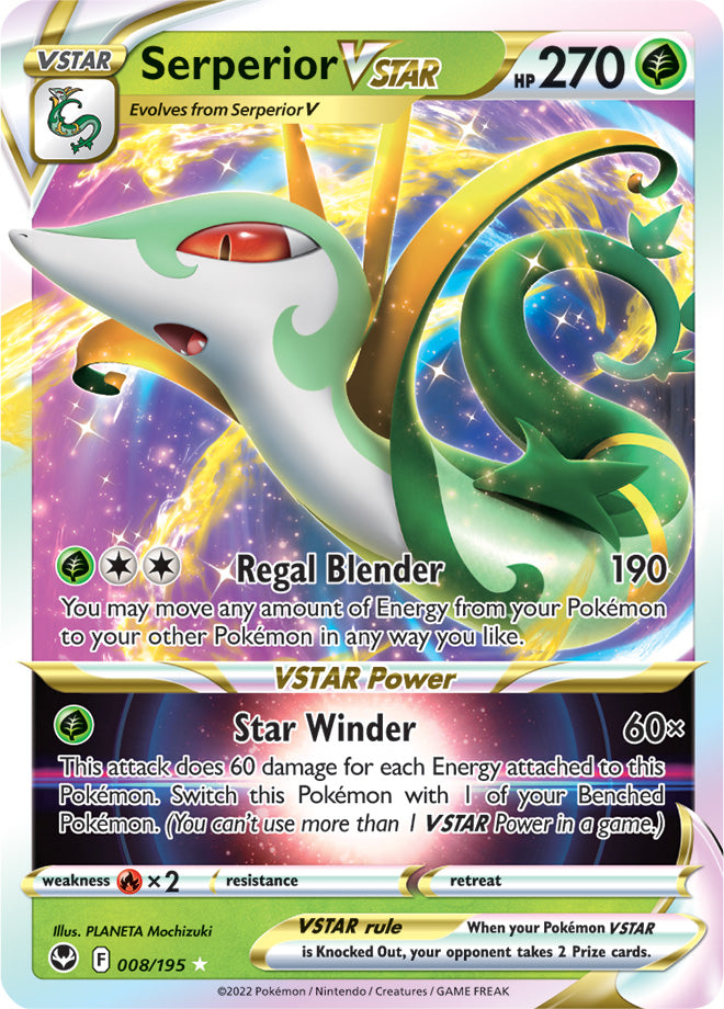 Serperior VSTAR 008/195 Silver Tempest